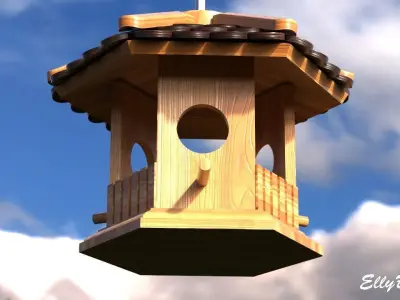 Bird Feeder 3D model buy