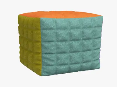 Ottoman color carpet 3D model