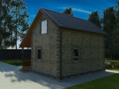 Private house 3D model 2