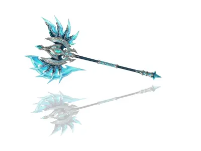 Legendary Axe Low-poly 3D model