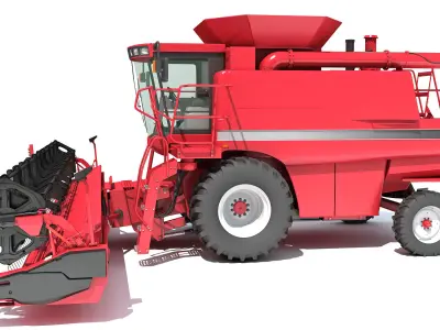 Combine Harvester 3D model V2