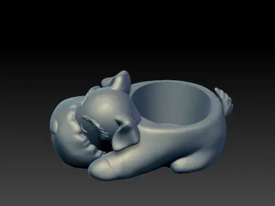 cute dog holder for 3d print 3D model