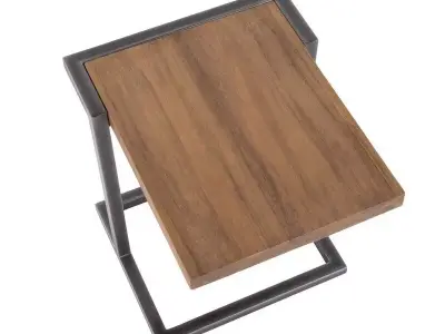 Rutledge C Table End Table 3D model