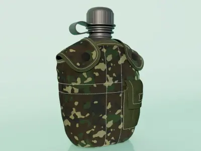 Military Bottle 3D model