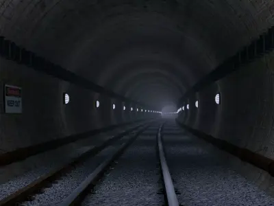 underground railway  3D model