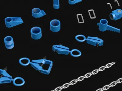 Straightening tool kit 3D model