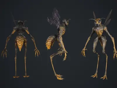 Insect Creature Low-poly 3D model purchase