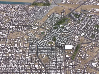 Dammam Low-poly 3D model