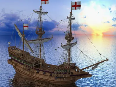 Golden Hind 3D model