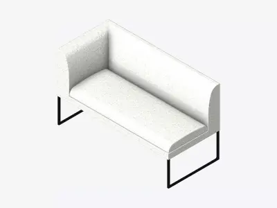 Furniture - Bench - Contemporary - Line - Type 2 Low-poly 3D model