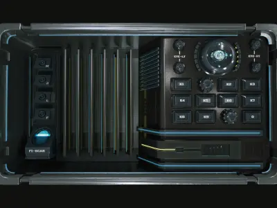 control panel 3D model 5