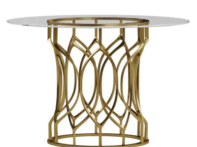 evie leather dining chair  3D model