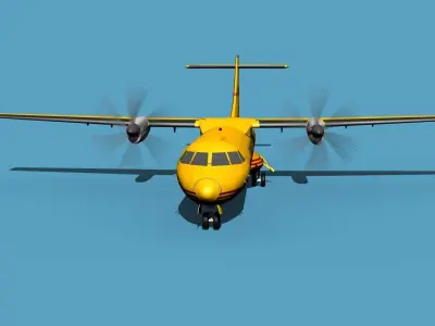 ATR  ATR-72-600 DHL Cargo 3D model