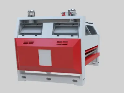 Semolina Purifier - Wheat Grain Flour Milling Machine Low-poly 3D model