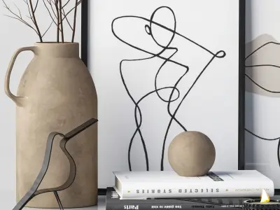 Decorative set 3D model get