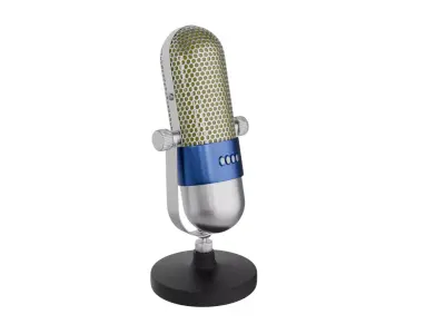 Classic Studio Microphone 3D model