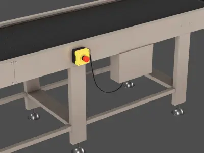 Conveyor Low-poly 3D model