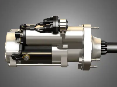 Engine Starter Motor 3D model
