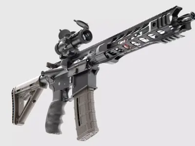 M4A1 -  AR-15 High-poly 3D model