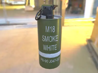 Smoke Grenades Low-poly 3D model