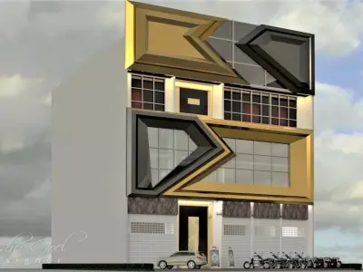 commercial building india 3D model