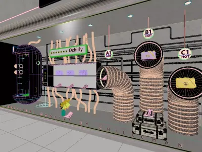 FutureCraft Fashion Display Window 3D model