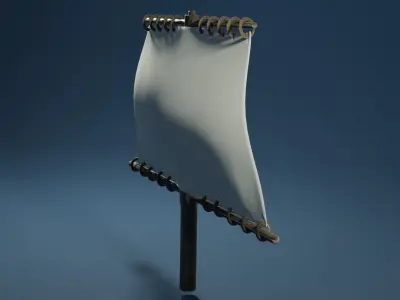 Rectangle mast 3D model