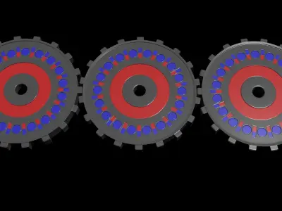 Inverted Magnetic Gear - Concept  3D model