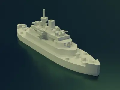 Monitor Cerberus 1868 3D print model