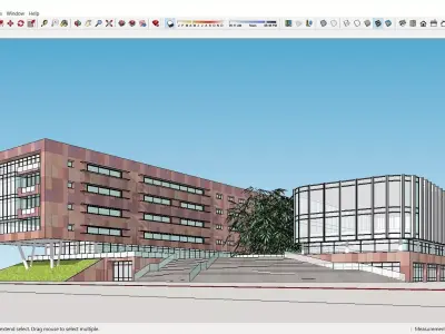 Sketchup Office building H10 3D model
