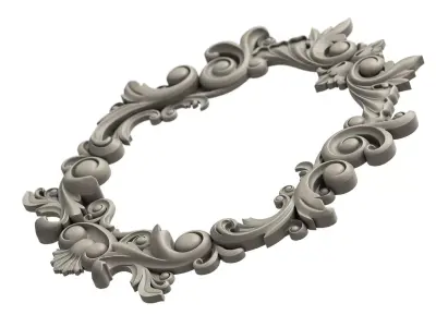 Ornament Frame Vintage Decor 3D print model