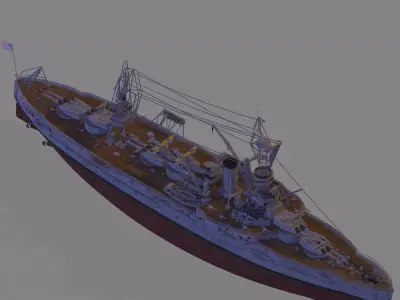 USS Wyoming 3D model