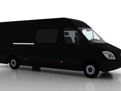 Mercedes Benz Sprinter L4H2 2009 Crew Van EU 3D model