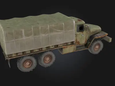 Military Cargo Truck  Rugged Transport for Tactical Operations 3D model
