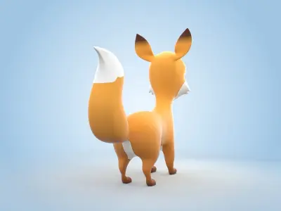 Baby Fox 3D model