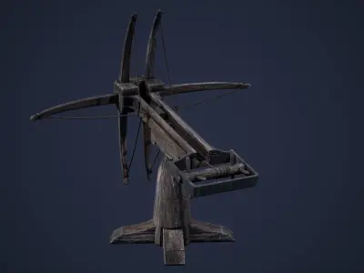 Ballista ball projectile Low-poly 3D model