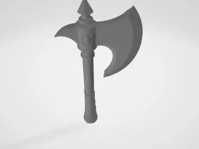 Historic Warcraft Axe 3D model