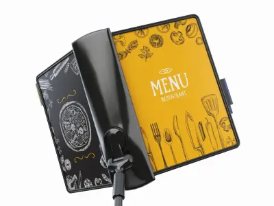 Menu File Flip Organizer on Stand 3D model