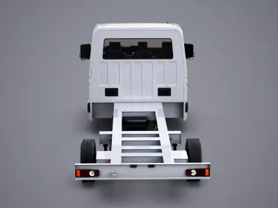 Renault Master 2025 Chassis Cab - Realistic PBR Textured  Low-poly 3D model