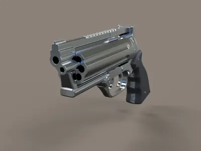 Revolver from the movie Rest In Peace Department 3D model