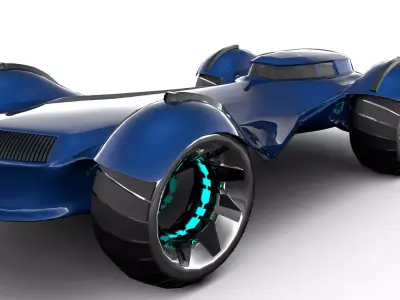 Future Car Concept Free low-poly 3D model