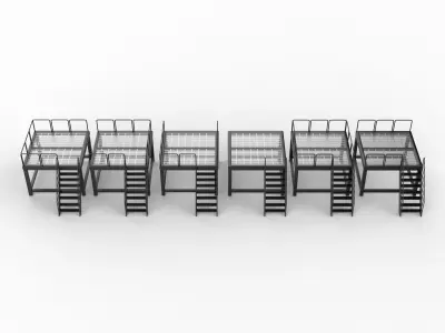 Modular catwalk 3D model