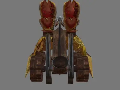 Mechanical ballista Low-poly 3D model purchase