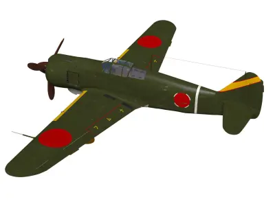 Kawasaki Ki100 Early 3D model