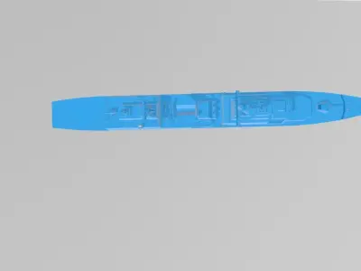 korea navy DDH-1 sea war game 3D print model