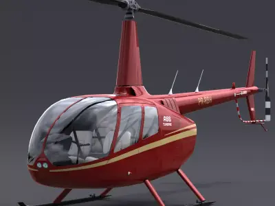 Robinson R66 3D model purchase