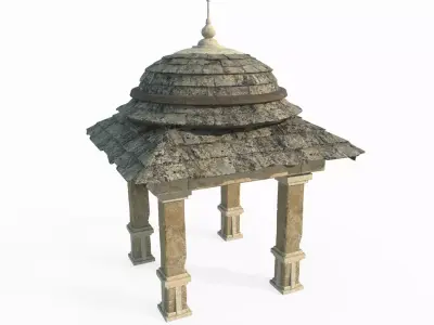 Magic Age style architecture pavilion 3D model