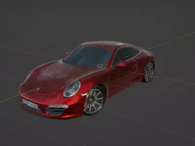 Porche car Free 3D model