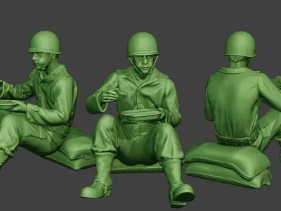 American soldiers ww2 Lunch A13 Pack1