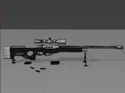 AWM Sniper 3D model